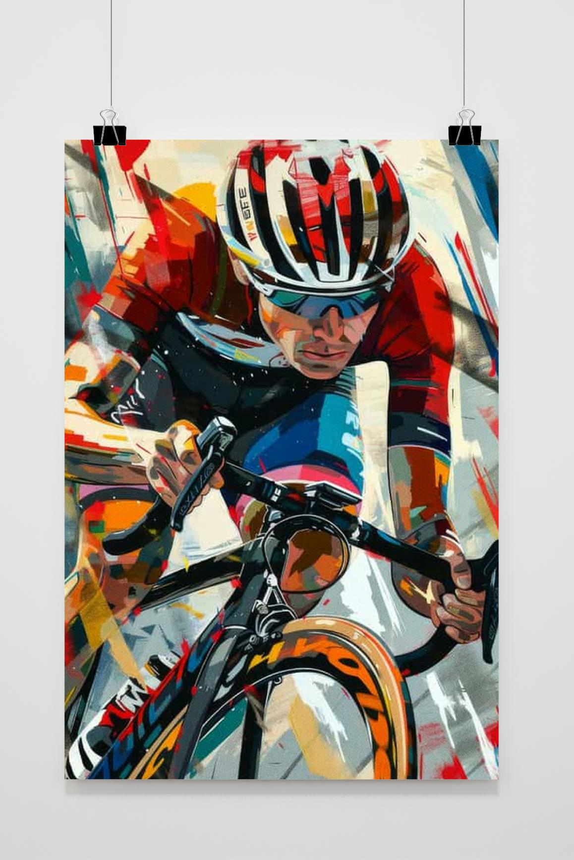 Affiche Wielrenner de 25 Artstreet