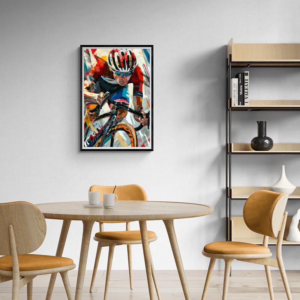 Wielrenner dans un intérieur