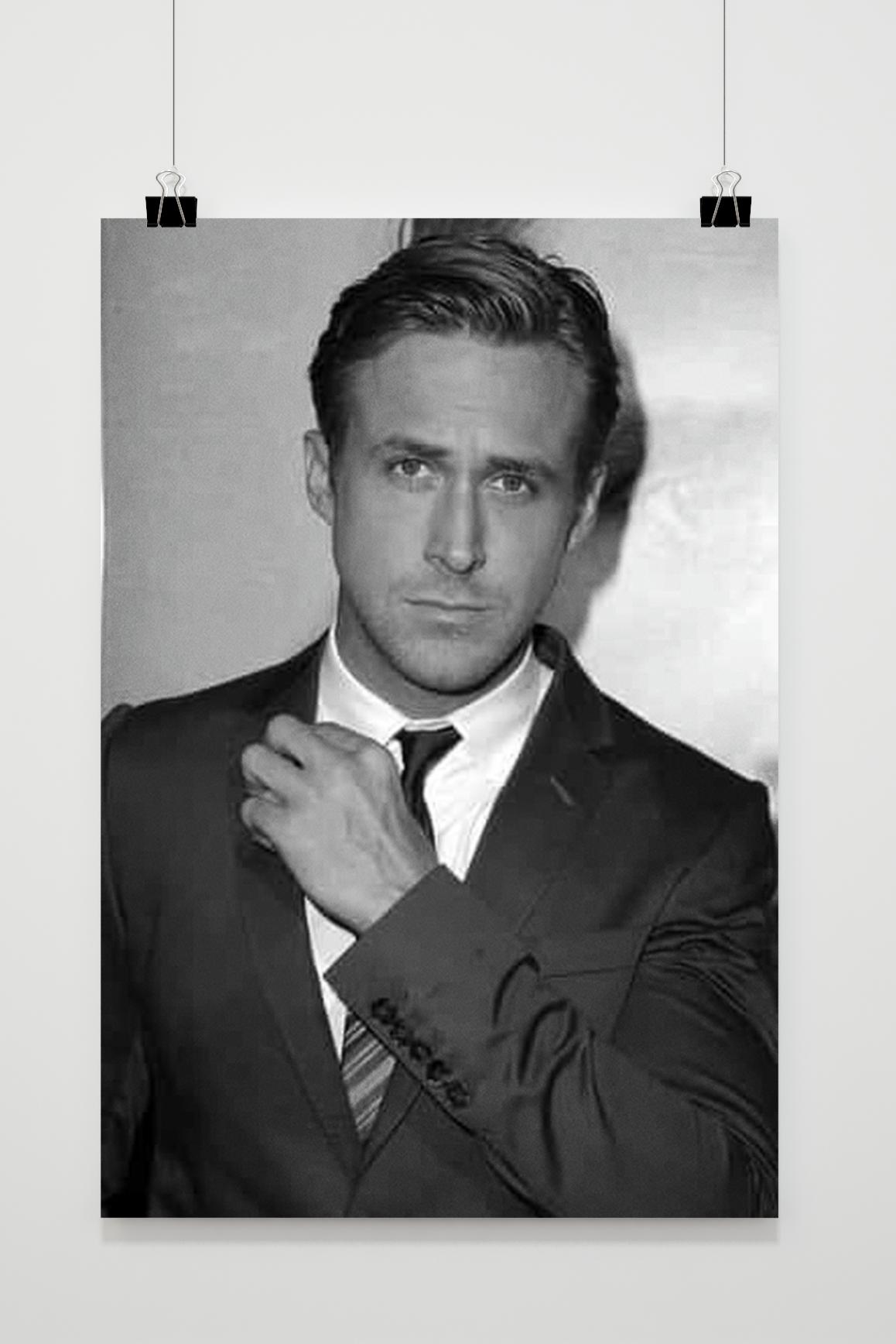 Affiche Ryan Gosling Zwart Wit de 25 Artstreet