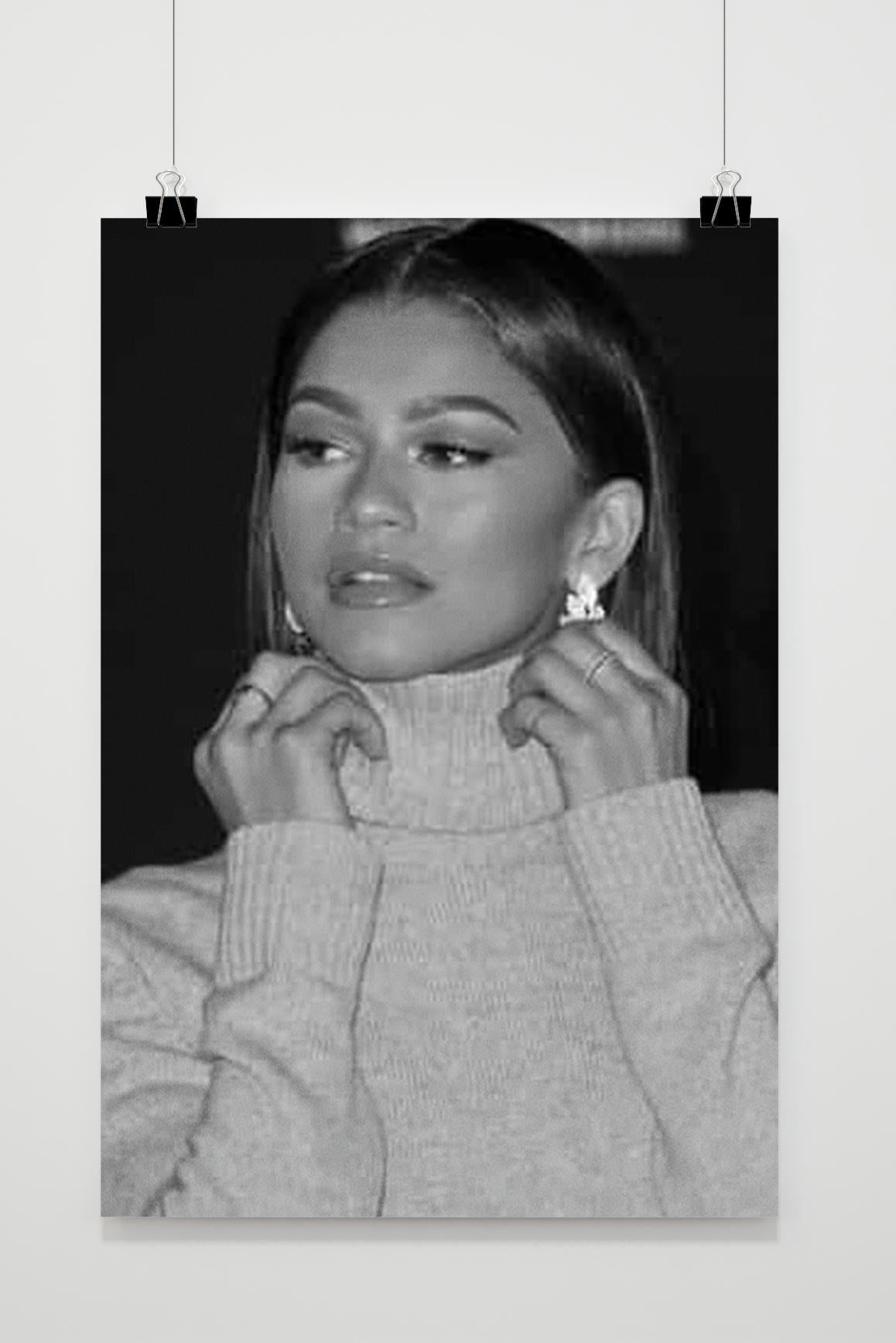 Affiche Zendaya Noir et Blanc de 25 Artstreet