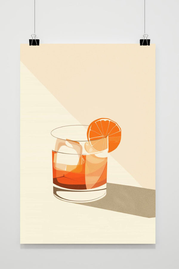 Póster Cóctel Negroni
