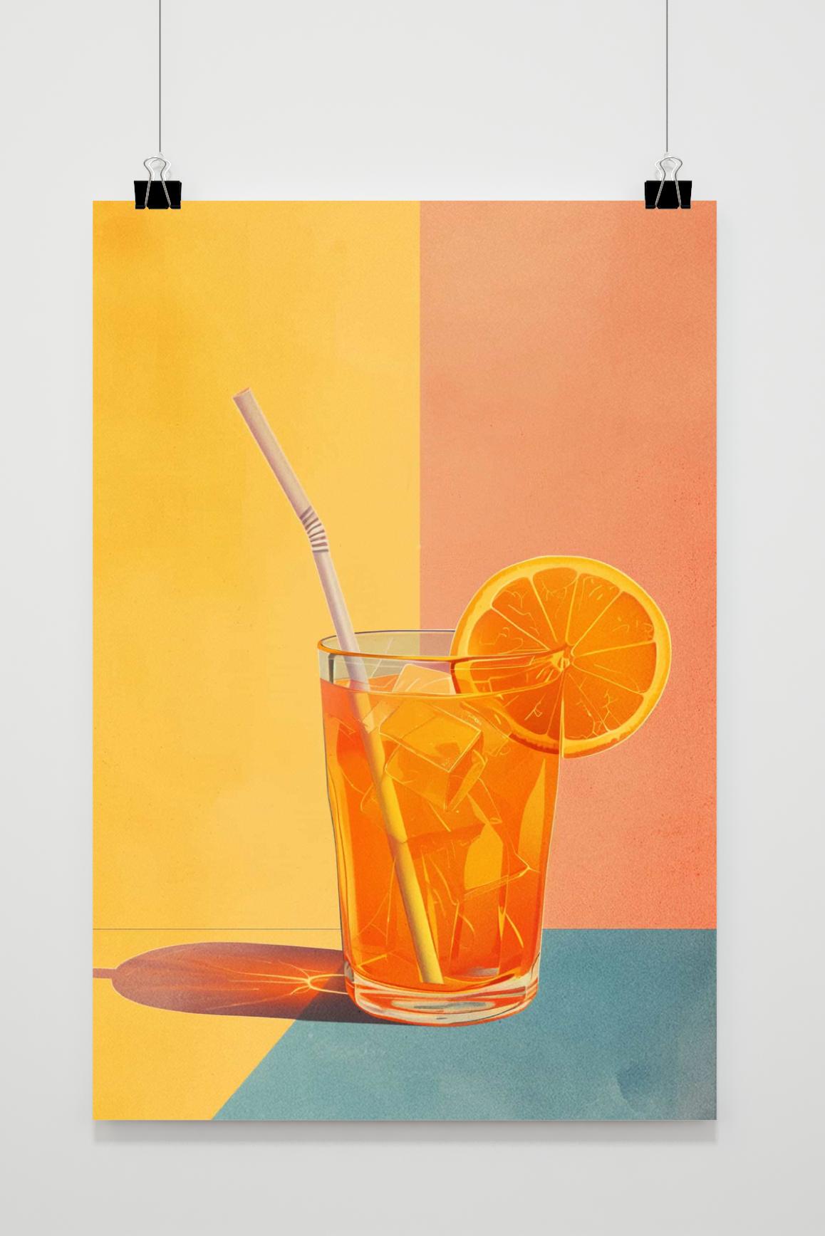 Affiche Aperol Spritz Cocktail de 25 Artstreet