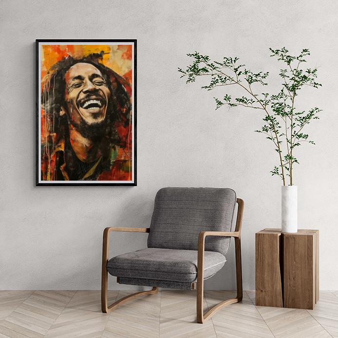 Bob Marley lacht