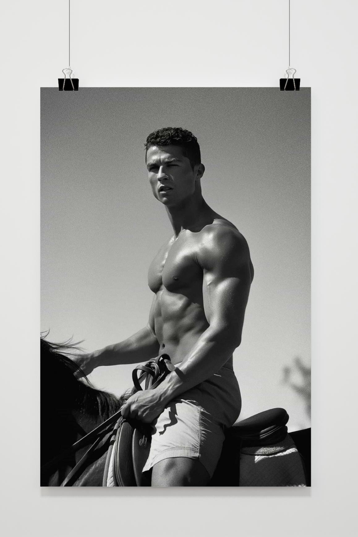 Affiche Cristiano Ronaldo Cheval de 25 Artstreet