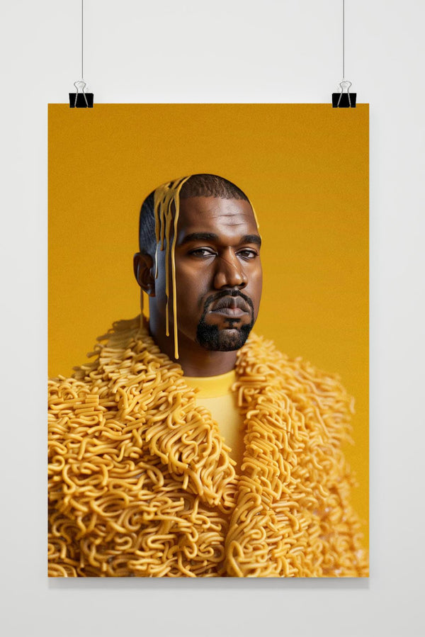 Kanye West Noedels Poster