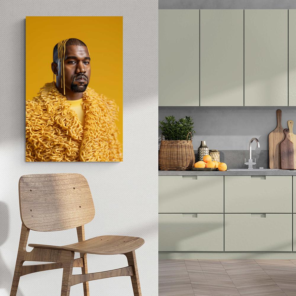 Kanye West Noedels dans un intérieur