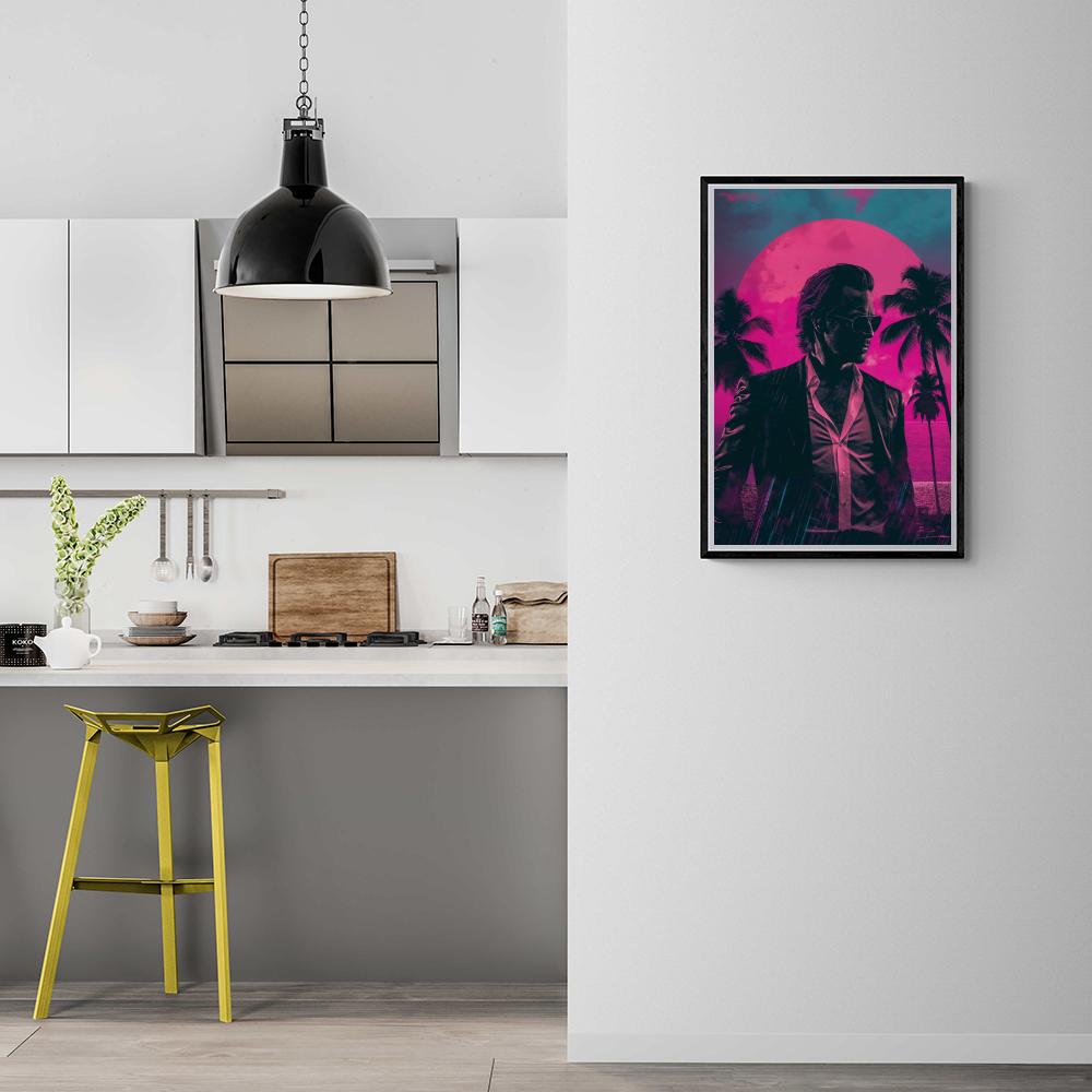 James Miami Vice dans un intérieur