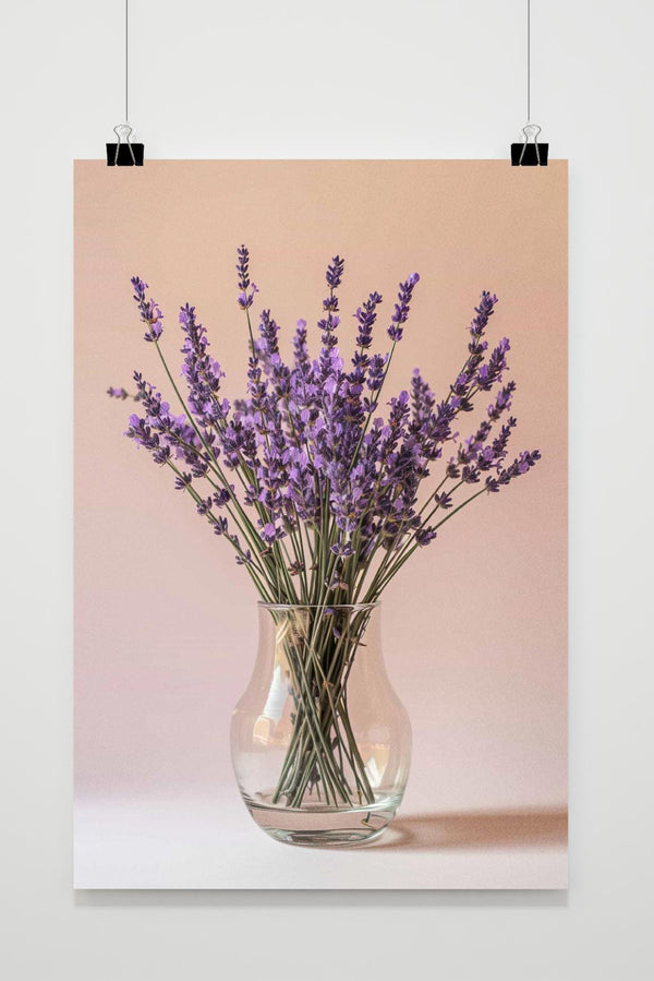 Póster Jarrón de Lavanda