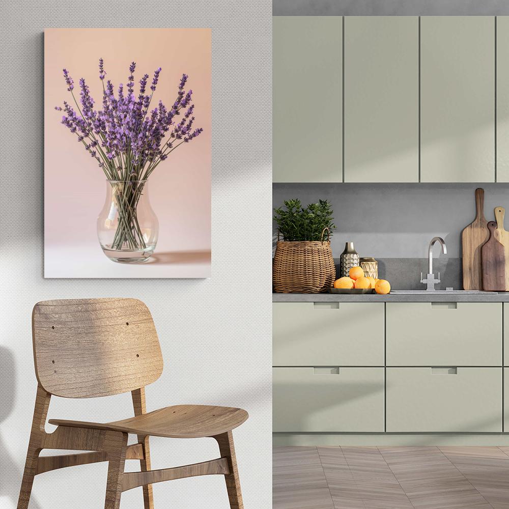 Lavendel Bloemenvaas dans un intérieur
