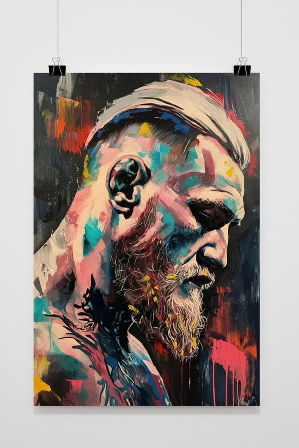 Conor McGregor Aquarel poster