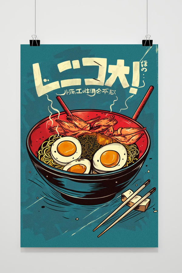 Ramen Blau Poster