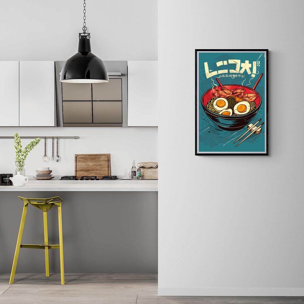 Ramen Blauw dans un intérieur