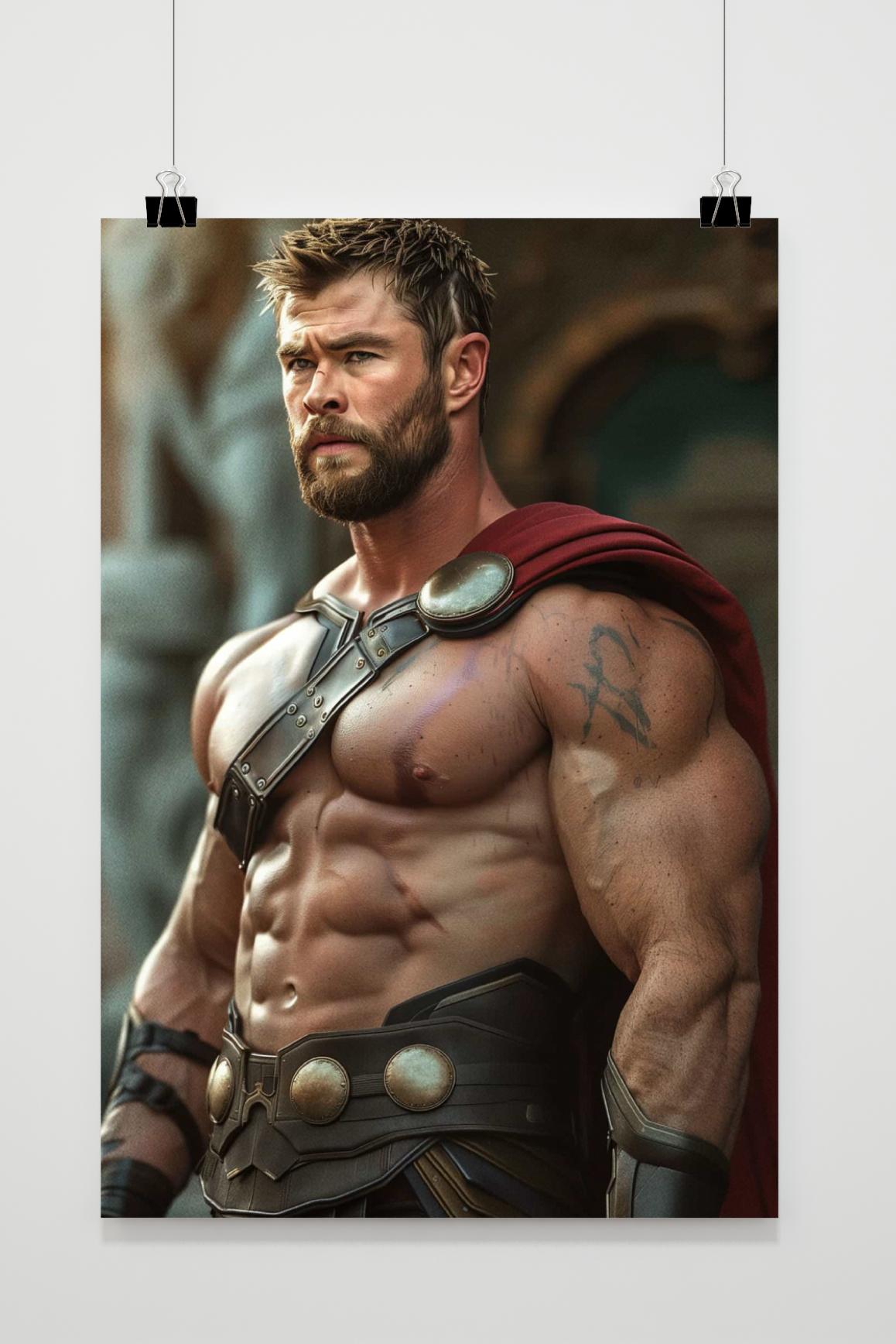Póster Chris Hemsworth Thor de 25 Artstreet