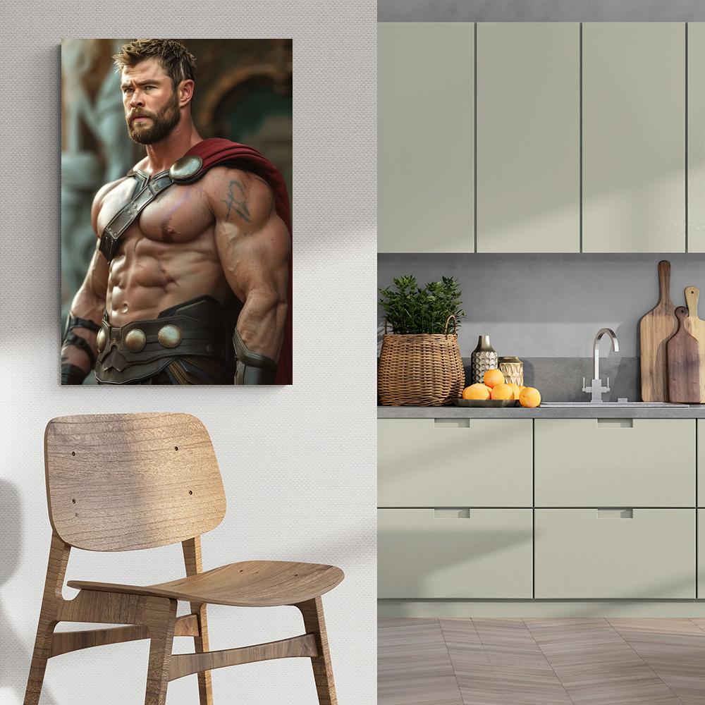 Chris Hemsworth Thor en un interior