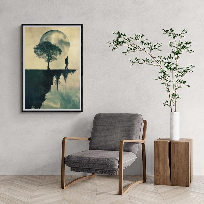 Man Levensboom dans un intérieur