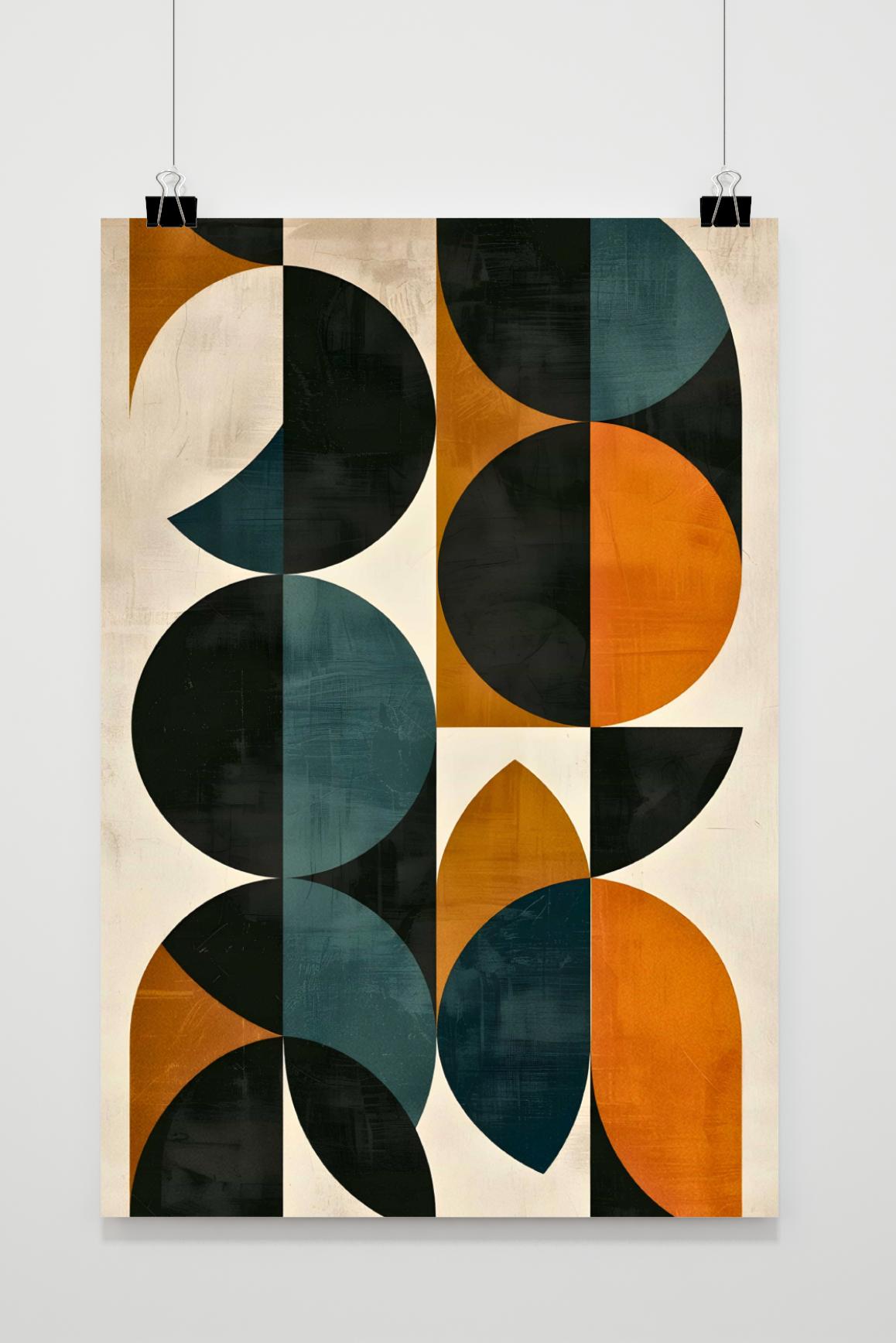 Póster Círculos Abstractos de 25 Artstreet