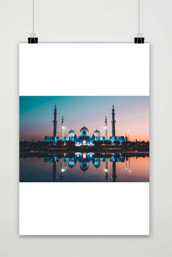Póster Mezquita Abu Dabi