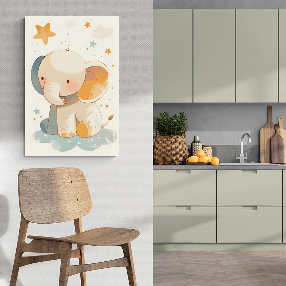 Elefante Adorable en un interior