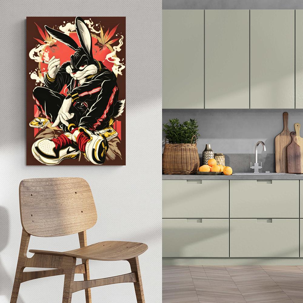 Punk Konijn dans un intérieur