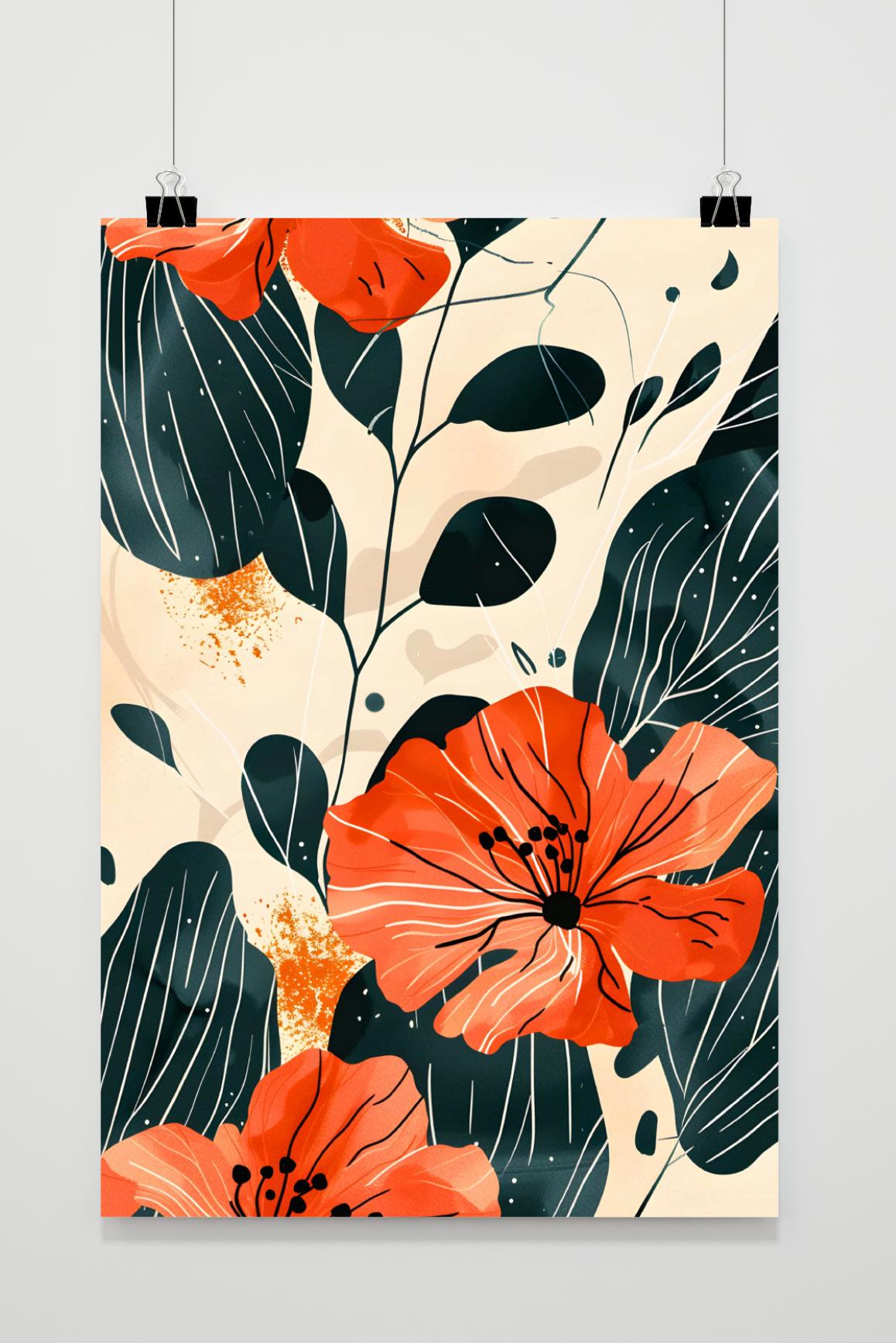 Affiche Boho Fleurs de 25 Artstreet