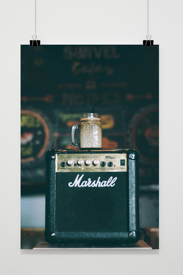Marshall Speaker Koffie Poster