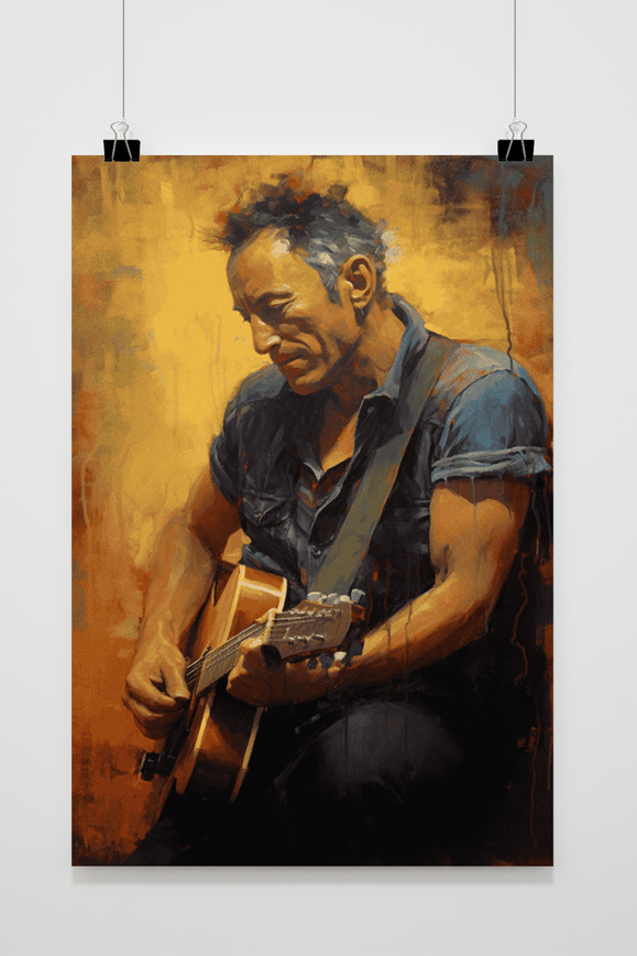 Póster Bruce Springsteen Gitaar de 25 Artstreet