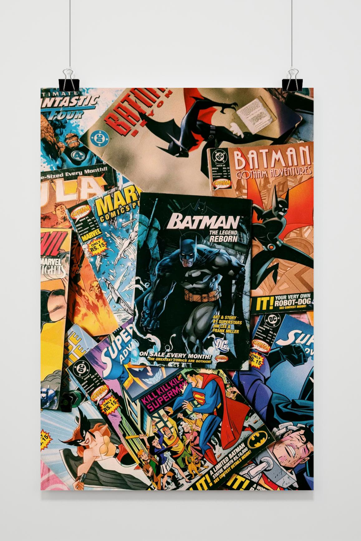 Affiche Collection de Bandes Dessinées de 25 Artstreet