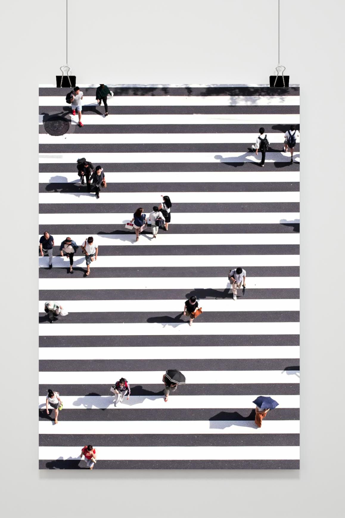 Affiche Chemin Piétonnier de 25 Artstreet