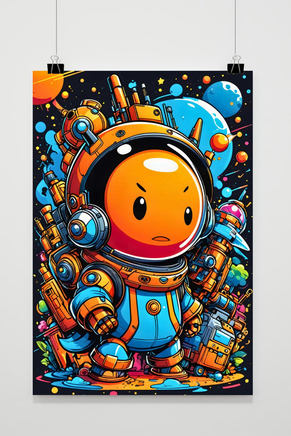 Doodle Astronaut poster