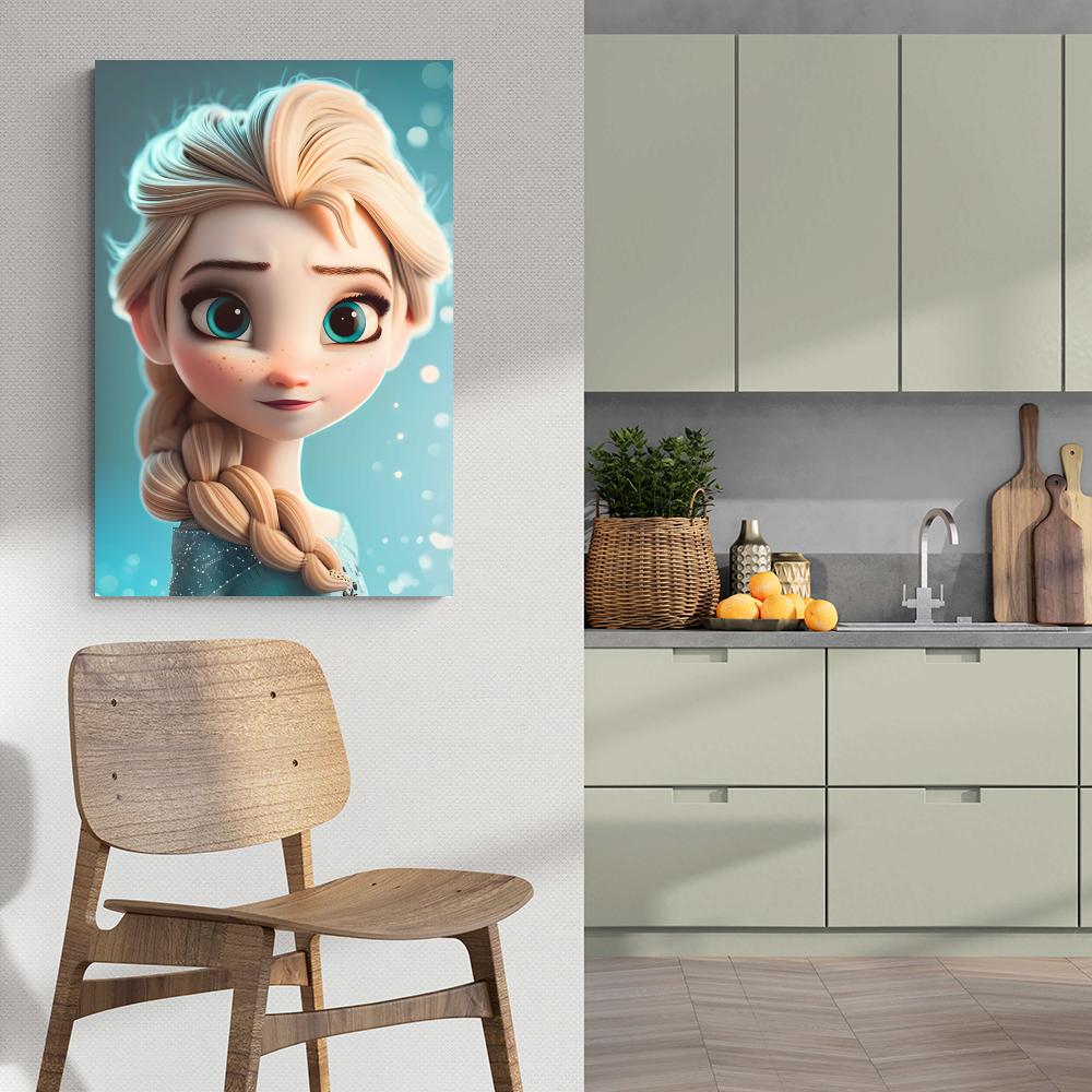 Elsa Frozen dans un intérieur