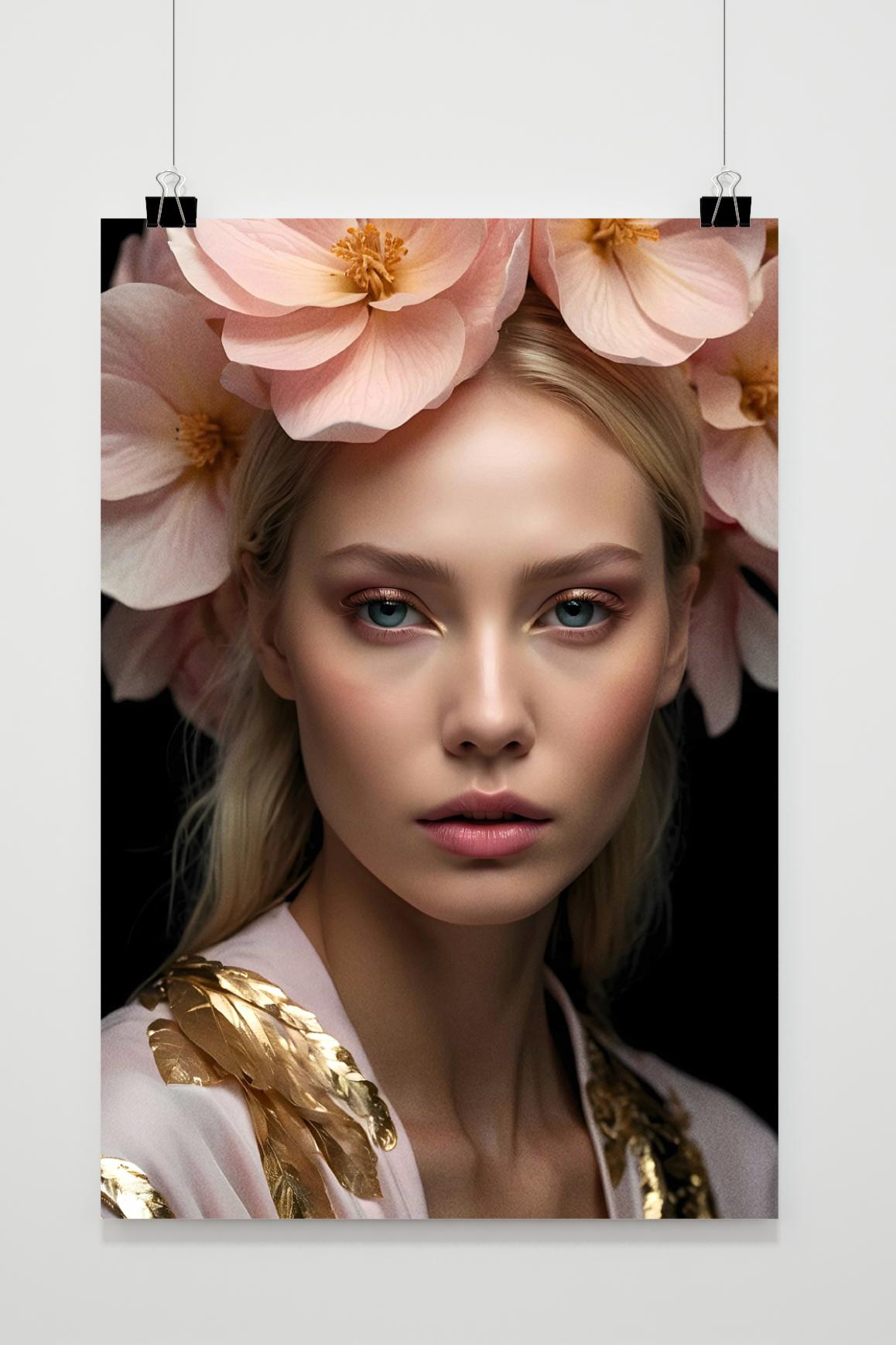 Affiche Bloemenportret de 25 Artstreet