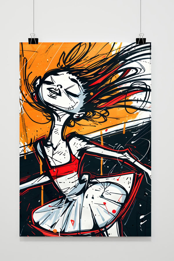 Graffiti Meisje poster