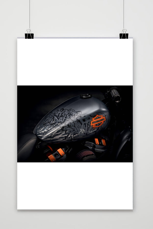 Harley Davidson Graffiti poster