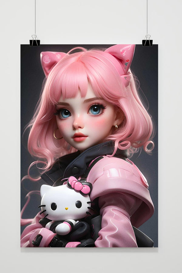 Hello Kitty meisje poster
