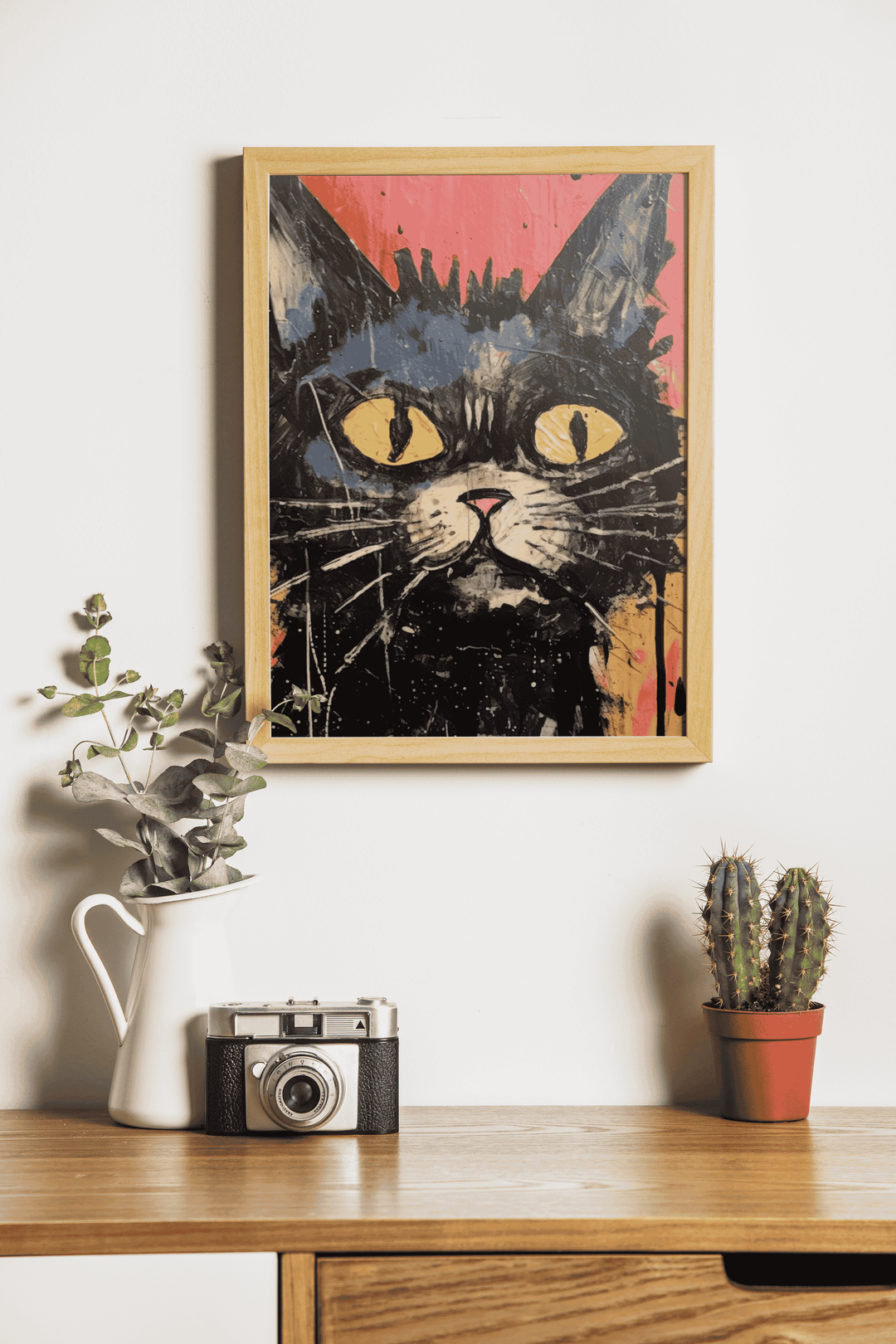 Cat Poster Abstract