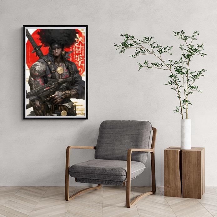 Ooglapje Soldaat dans un intérieur