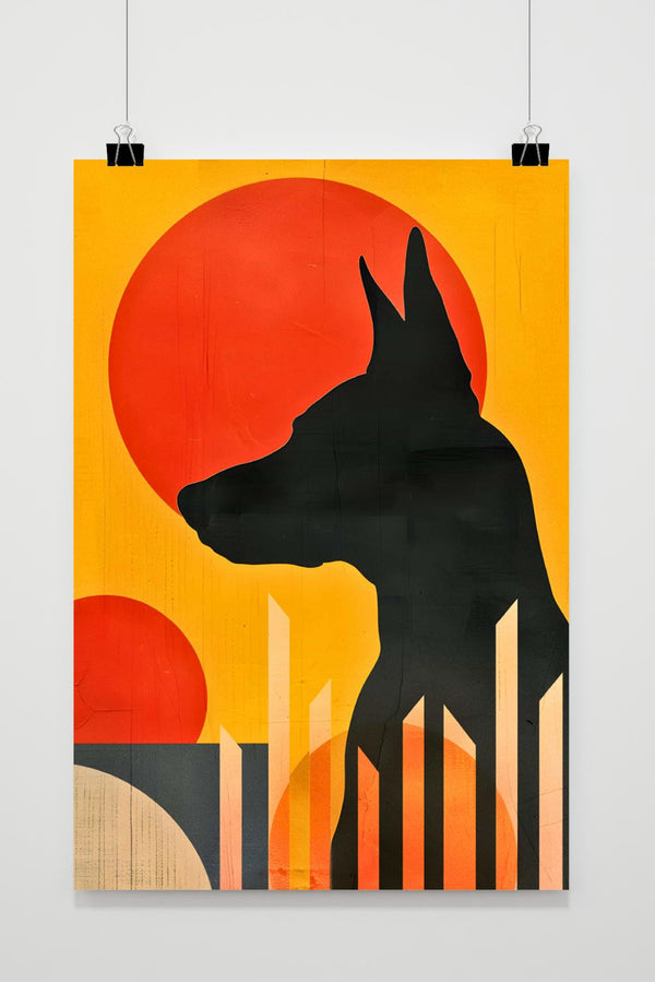 Hond Abstract poster