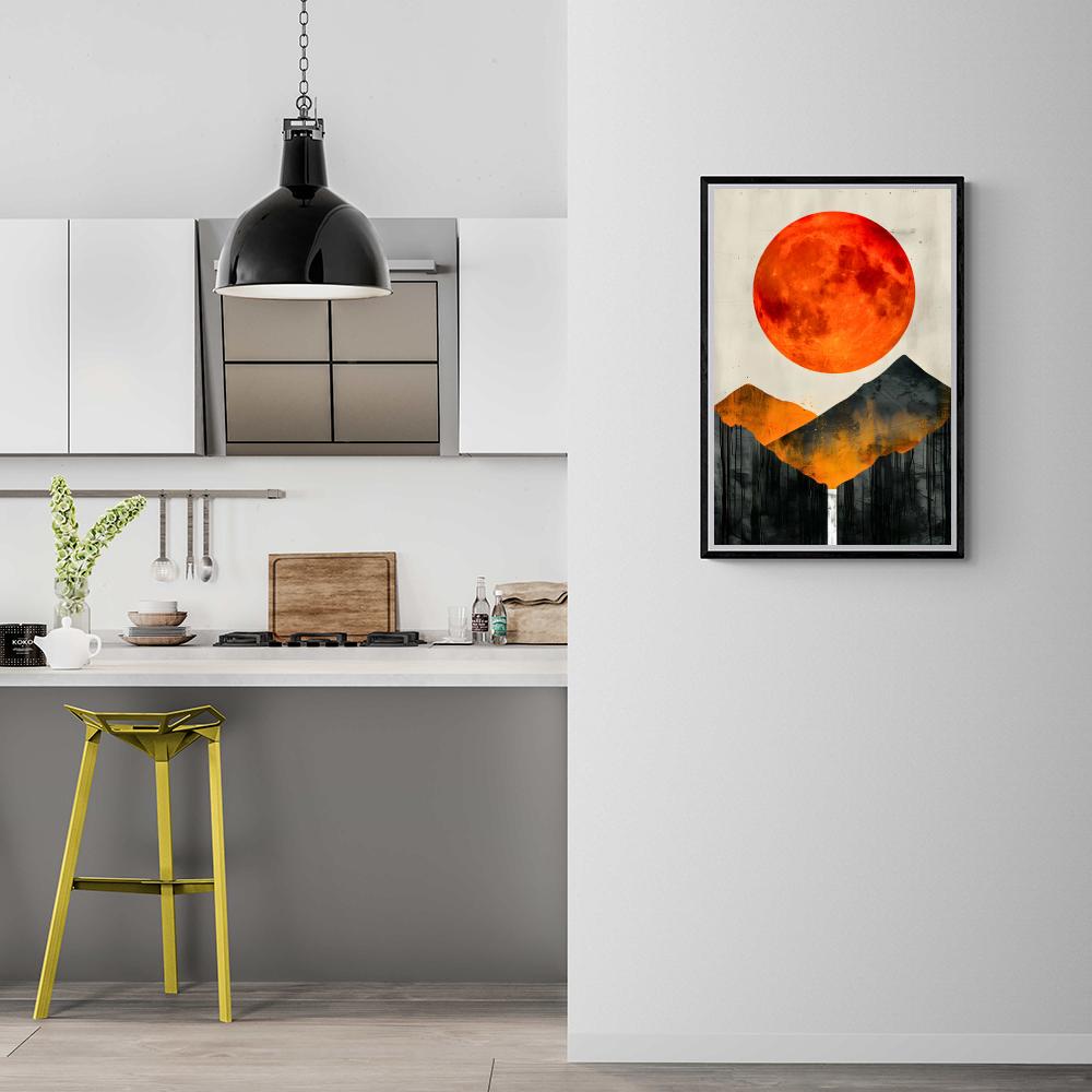 Rode Maan dans un intérieur