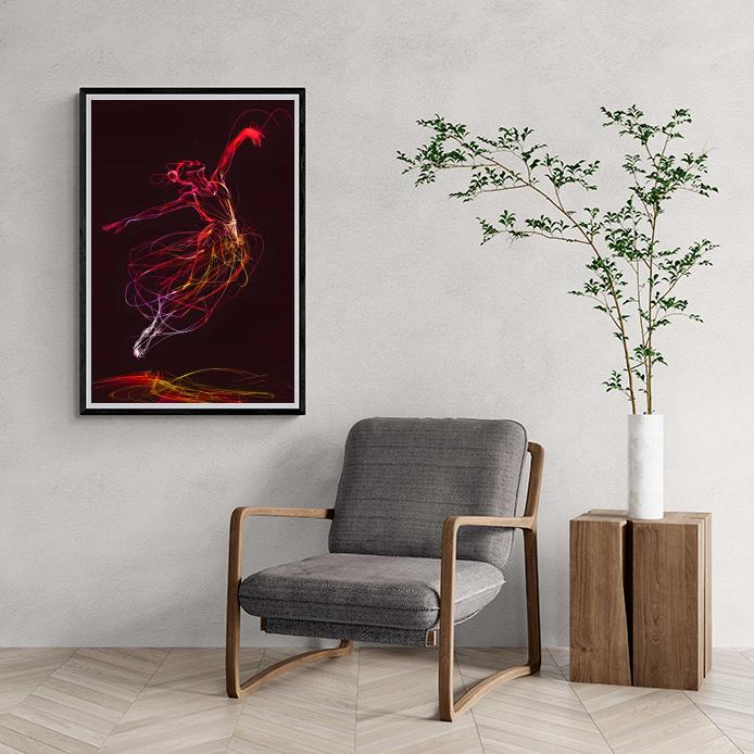 Neon Danser dans un intérieur