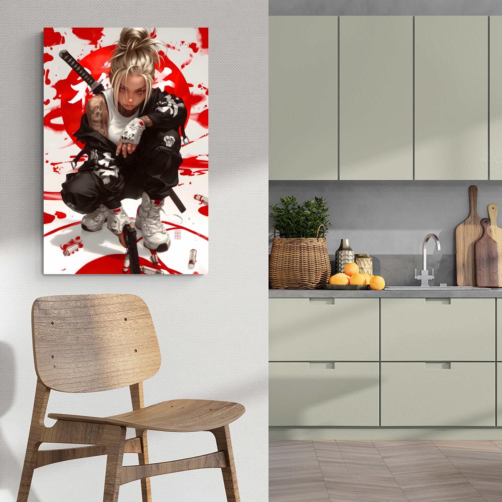Oriëntaals Meisje Strijder dans un intérieur