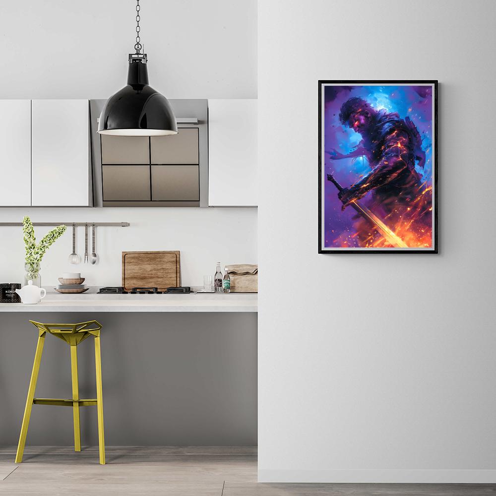 Fantaisie Épéiste dans un intérieur