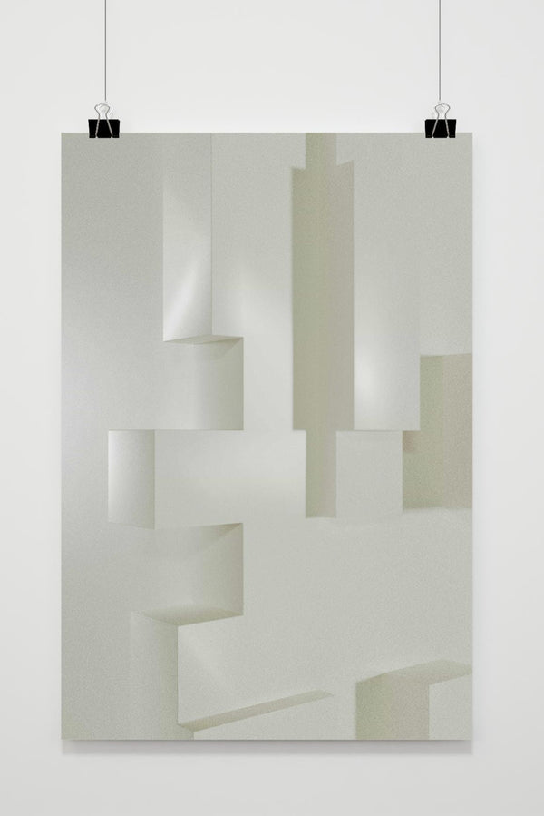 Witte Minimalist poster