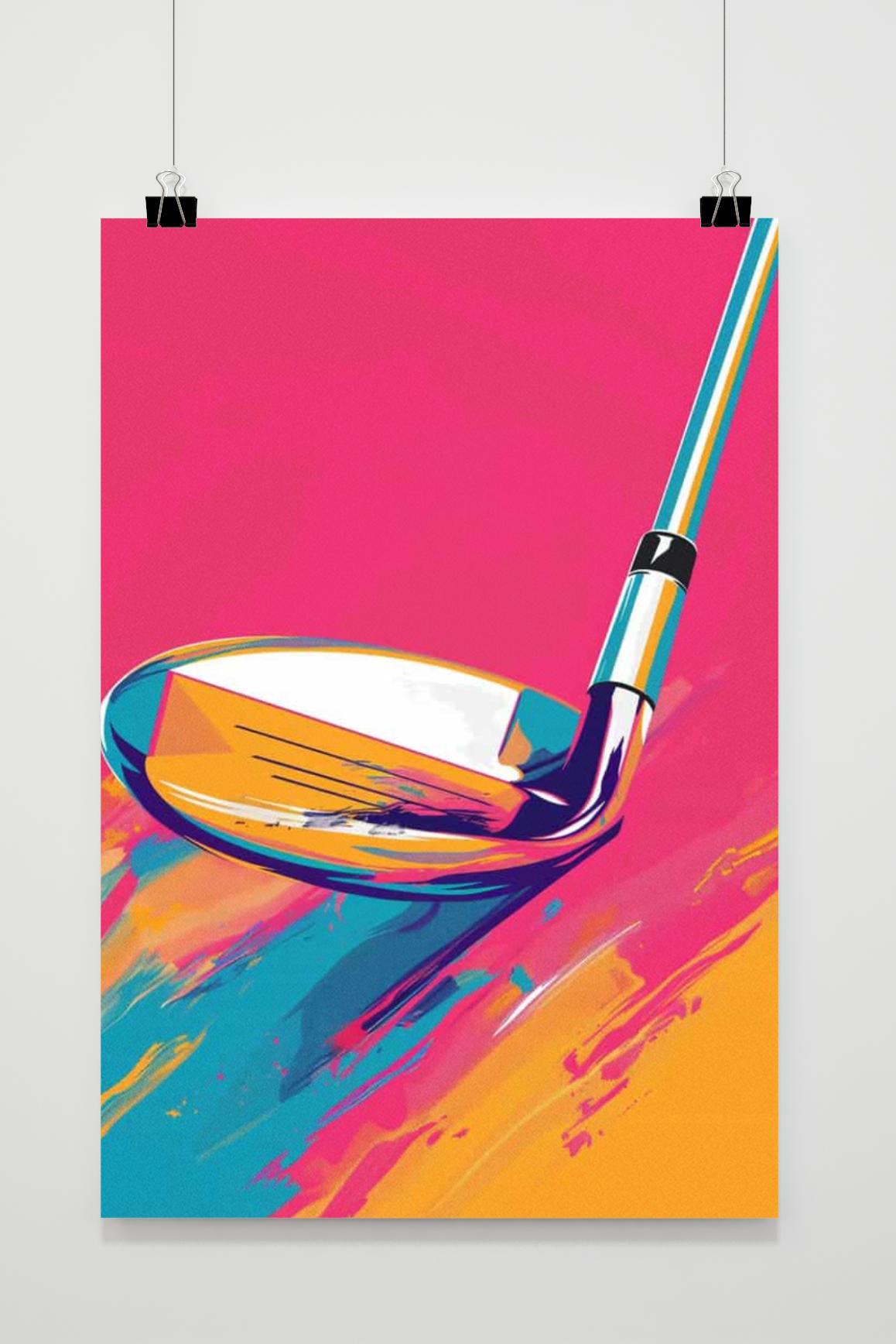 Affiche Club de Golf Rose de 25 Artstreet