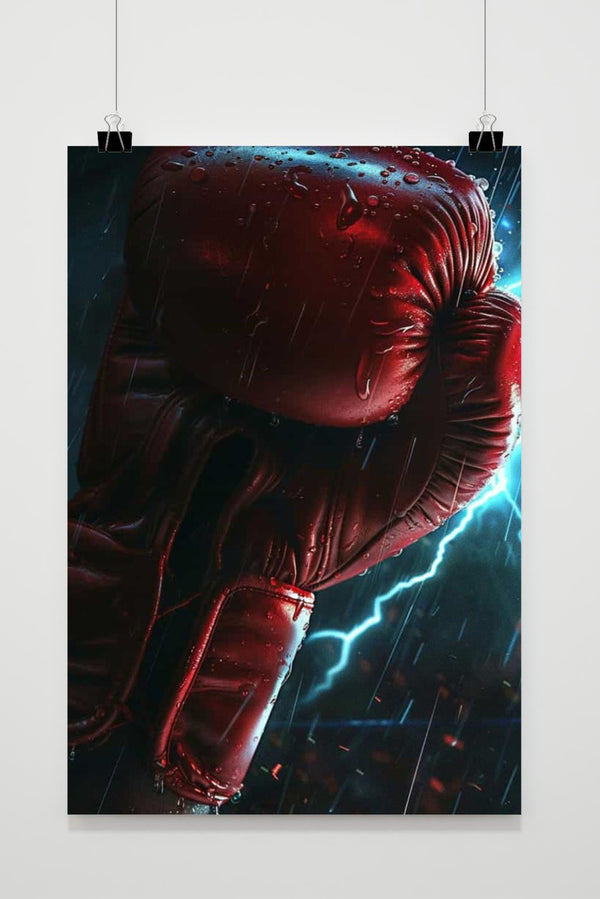 Bokshandschoen Rood poster
