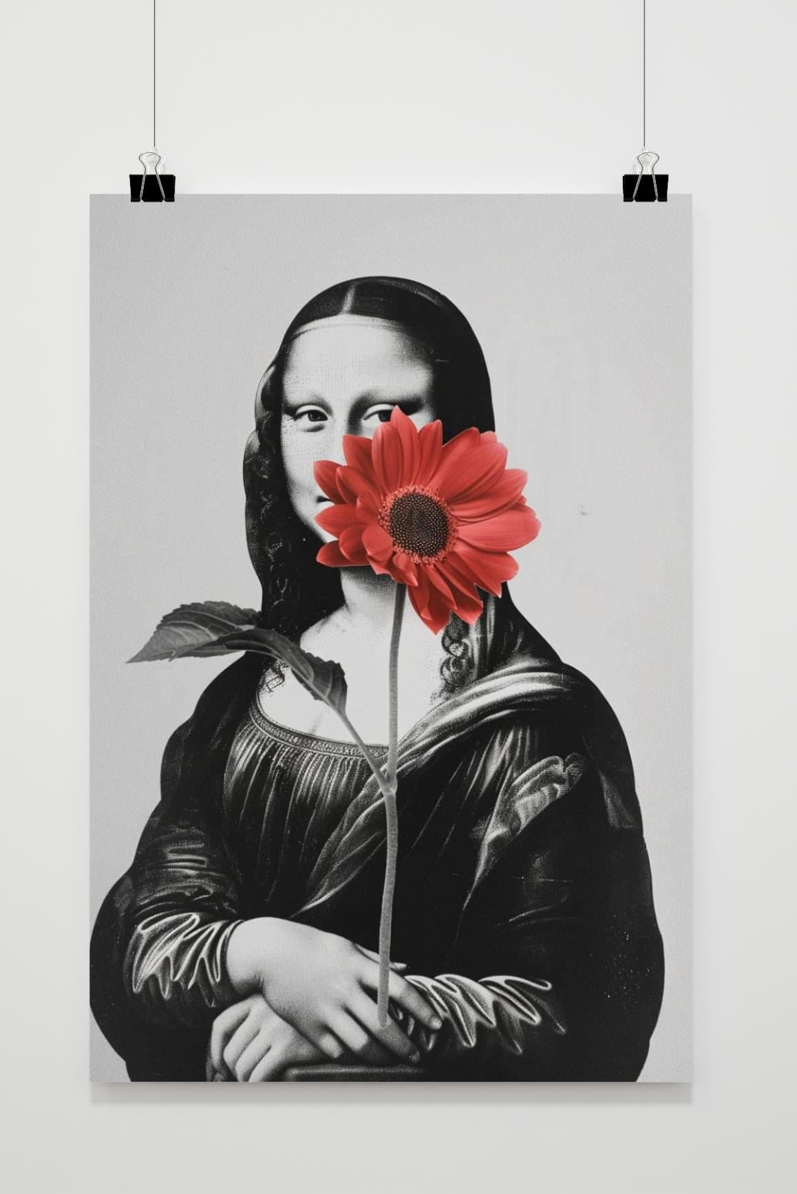 Póster Mona Lisa Flor de 25 Artstreet