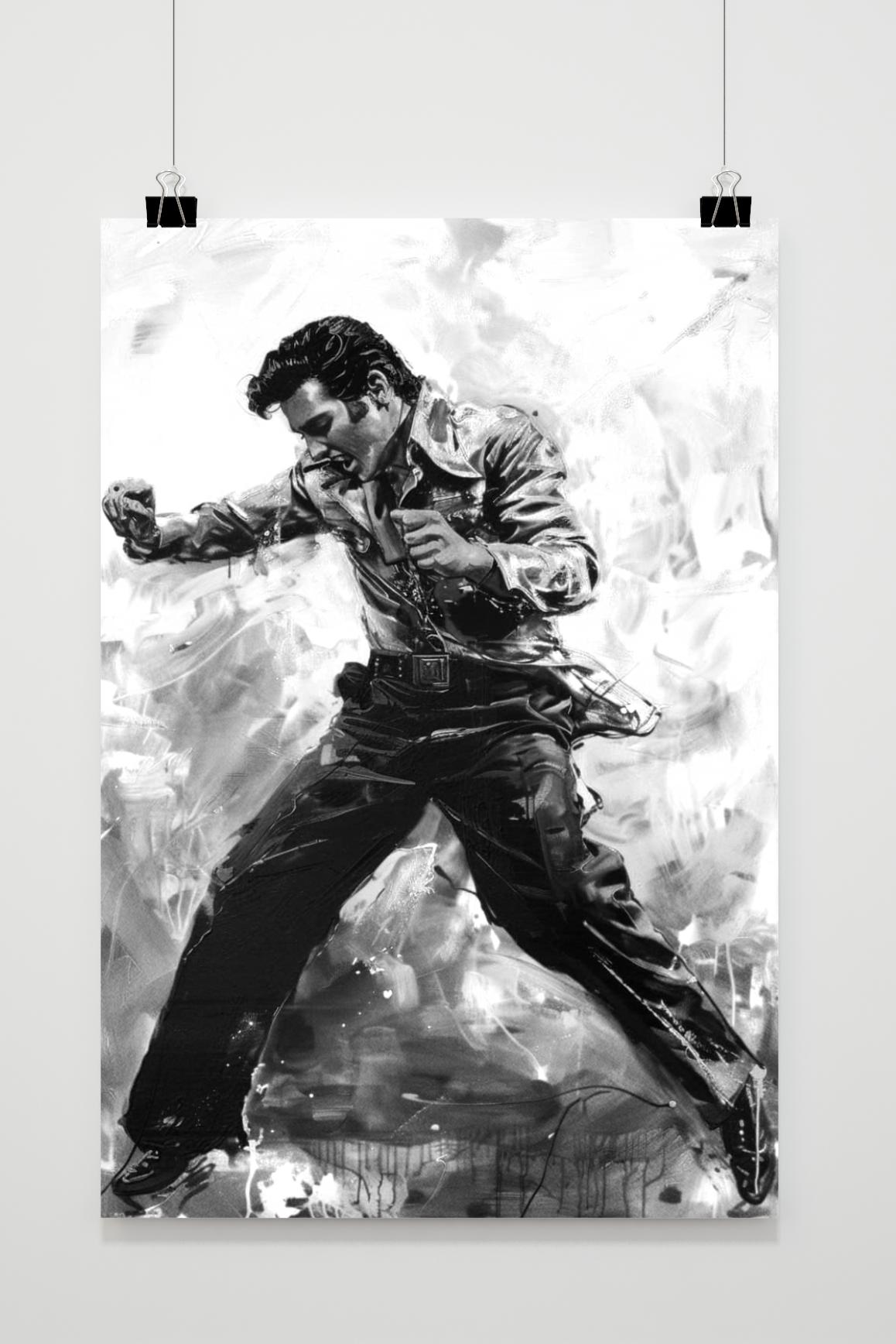 Póster Elvis Presley Bailando de 25 Artstreet