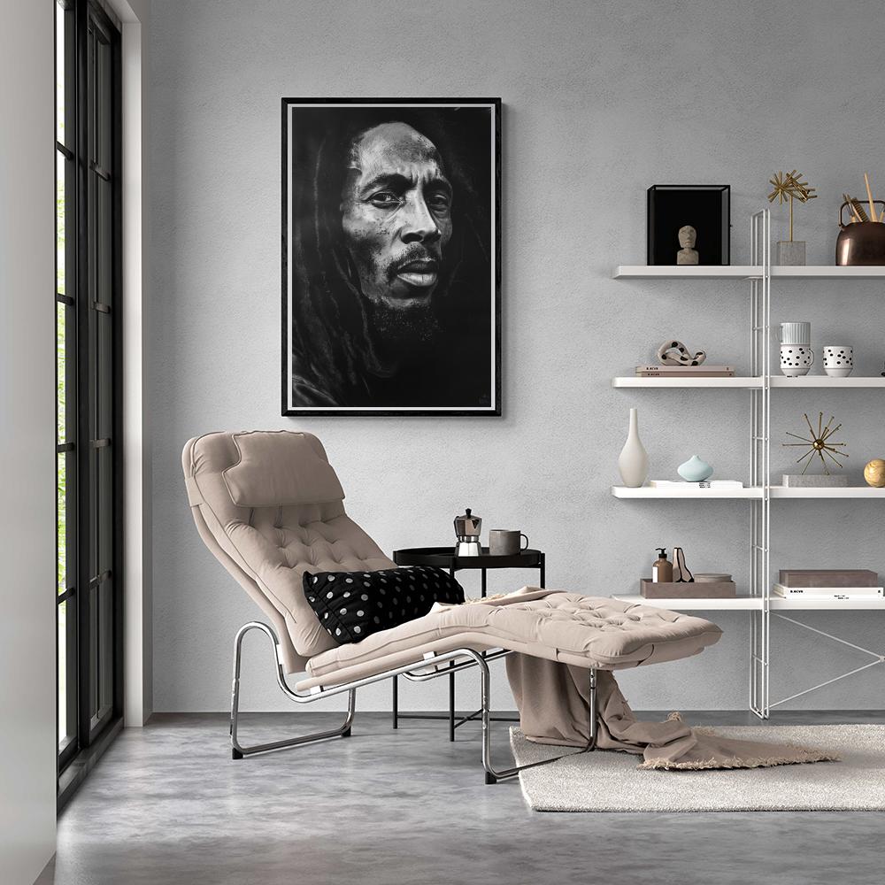 Bob Marley Zwart Wit