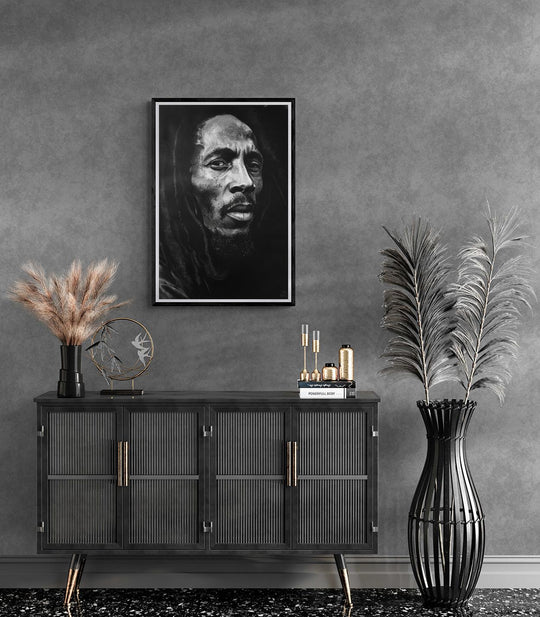 Bob Marley Black White