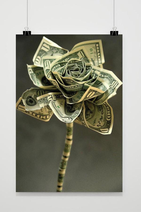 Póster Flor Dinero