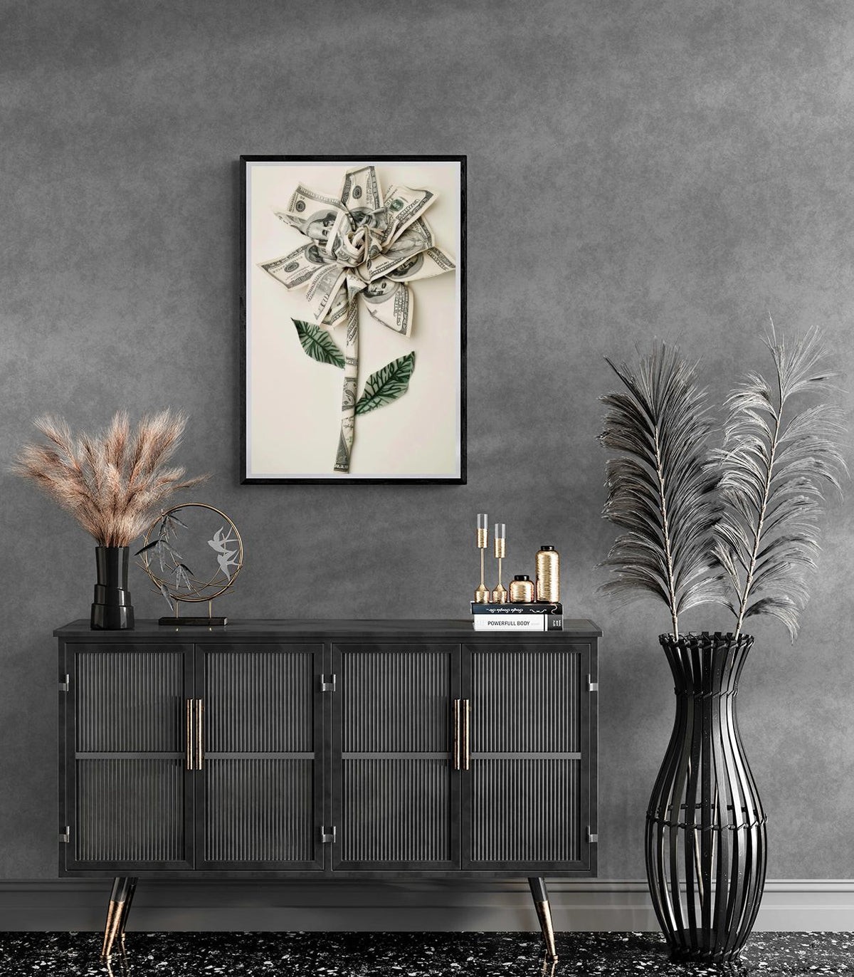 Fleur d'Argent dans un intérieur